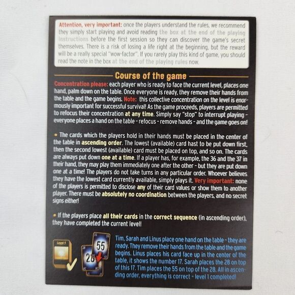 🩵NIB The Mind 2018 Edition Card Game - Picture 6 of 10